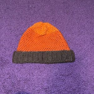 Homemade knitted beanie. Fitted for kids head
